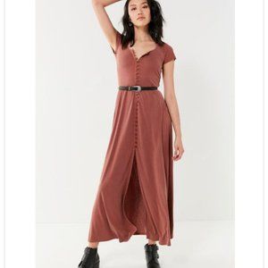 UO Buttoned Knit Maxi Dress